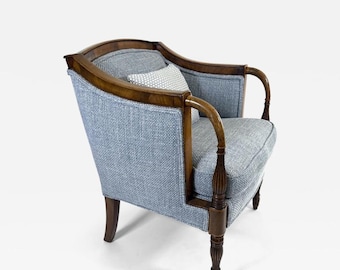 Regency Mahogany Library Armchair