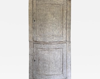 Scandinavian or French Provincial Corner Cupboard