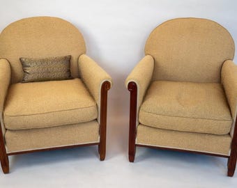 1920s Maurice Rinck Armchairs - a Pair