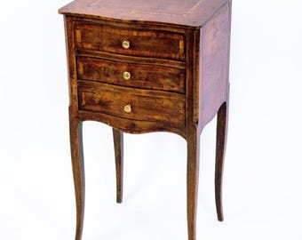 19th Century Louis XV Style French Parquetry Side Table