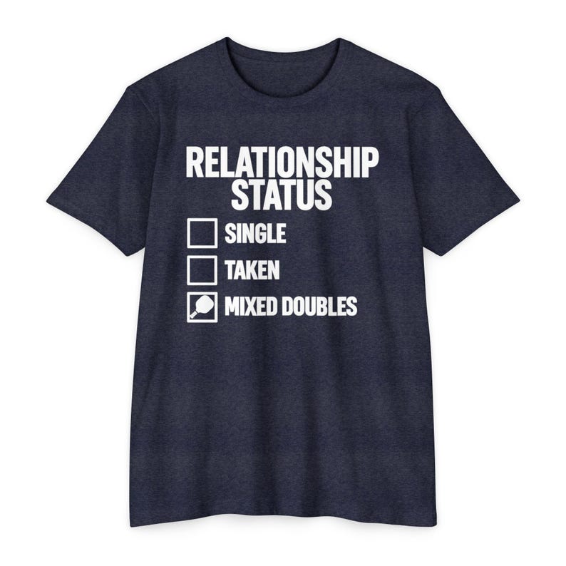 Relationship Status Mixed Doubles Shirt, Pickleball Couple Tee, Gift for Her afbeelding 8