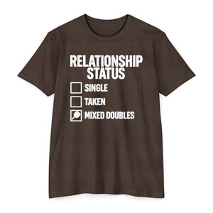 Relationship Status Mixed Doubles Shirt, Pickleball Couple Tee, Gift for Her afbeelding 4