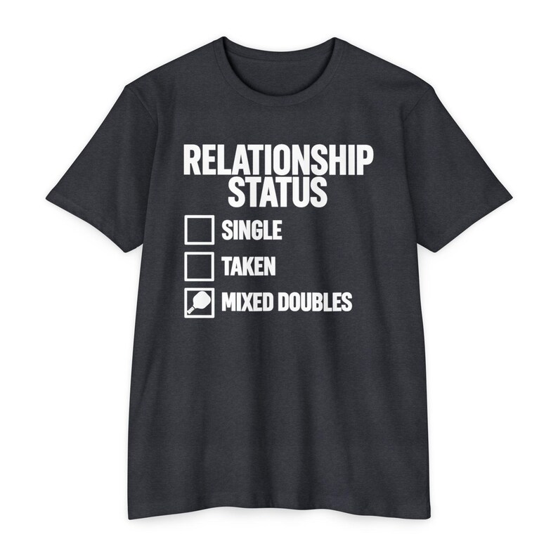 Relationship Status Mixed Doubles Shirt, Pickleball Couple Tee, Gift for Her afbeelding 11