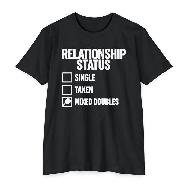 Relationship Status Mixed Doubles Shirt, Pickleball Couple Tee, Gift for Her afbeelding 12