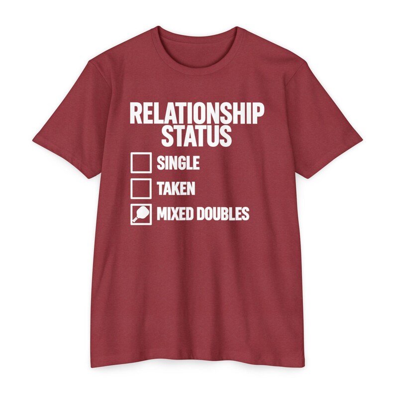 Relationship Status Mixed Doubles Shirt, Pickleball Couple Tee, Gift for Her afbeelding 14