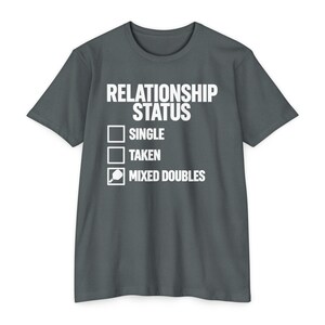 Relationship Status Mixed Doubles Shirt, Pickleball Couple Tee, Gift for Her afbeelding 5
