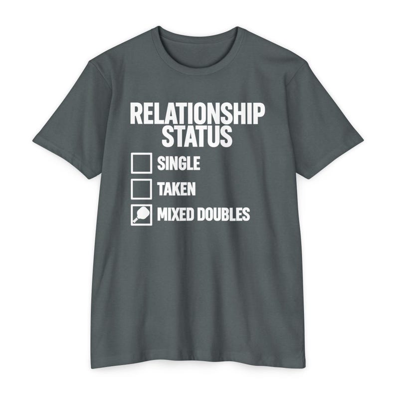 Relationship Status Mixed Doubles Shirt, Pickleball Couple Tee, Gift for Her afbeelding 5