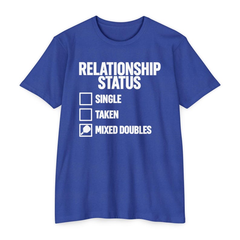Relationship Status Mixed Doubles Shirt, Pickleball Couple Tee, Gift for Her afbeelding 7