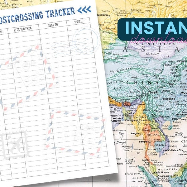 POSTCROSSING TRACKER - POSTCARD Tracker - Postcards