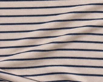 Rayon Dyed Stripe Jersey Knit Fabric Four Way Stretch 60 Inch