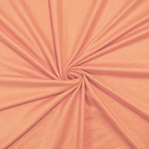 Malibu Pink Microsuede Knit Fabric Polyester Spandex Matte Drape