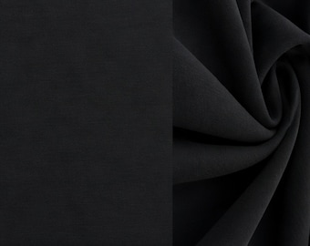 Black Modal Polyester Spandex Scuba Knit Fabric 300 GSM 60 Inch