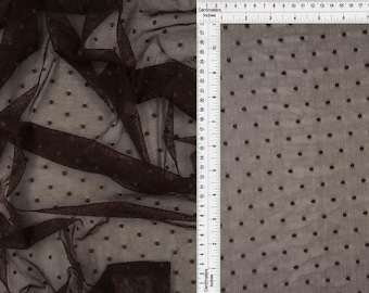 Polka Dot Lace Stretch Fabric Nylon Spandex Mesh 58/60 Inch Wide
