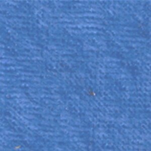 May include: A solid blue fabric with a visible woven texture. The material features a consistent medium blue hue throughout the surface, displaying a dense, interlaced pattern of threads that create a slightly uneven, tactile appearance across the frame.