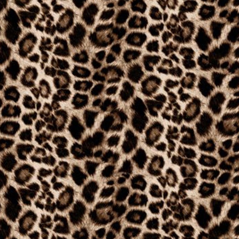 Super Soft Hacci Leopard Print Fabric by the Yard Cozy Knit Chic - Etsy