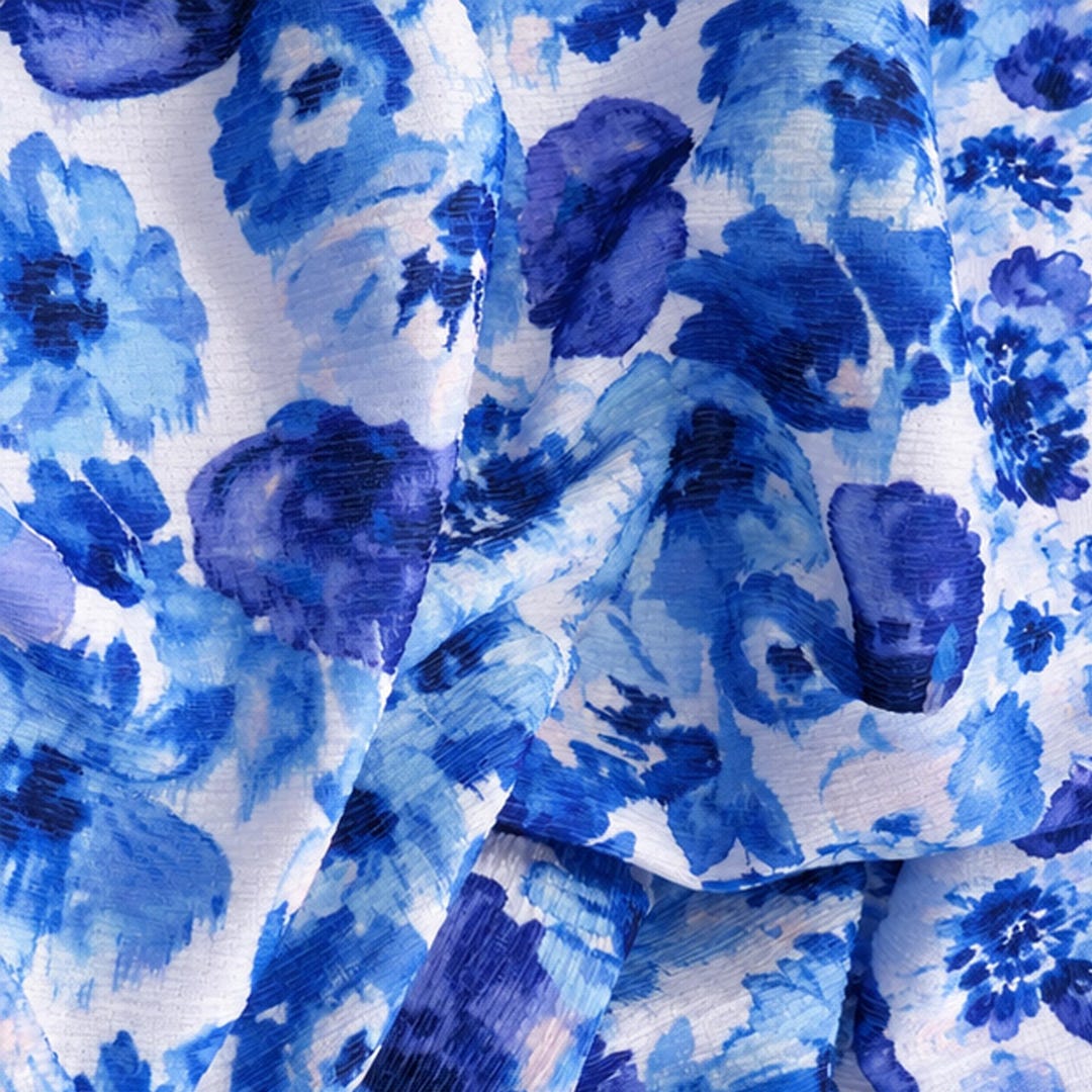 Floral Digital Print Ella Ripple Jersey Stretch Fabric 58 Inch - Etsy
