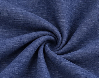 Rayon Viscose Solid Slub Crepe Stretch Knit Fabric 60 Inches