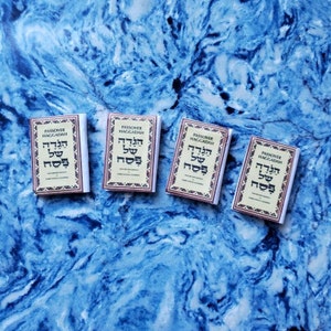 Four Miniature Passover Haggadahs Hagaddah Pesach Jewish Holiday Dollhouse Miniatures 1 Inch Tall