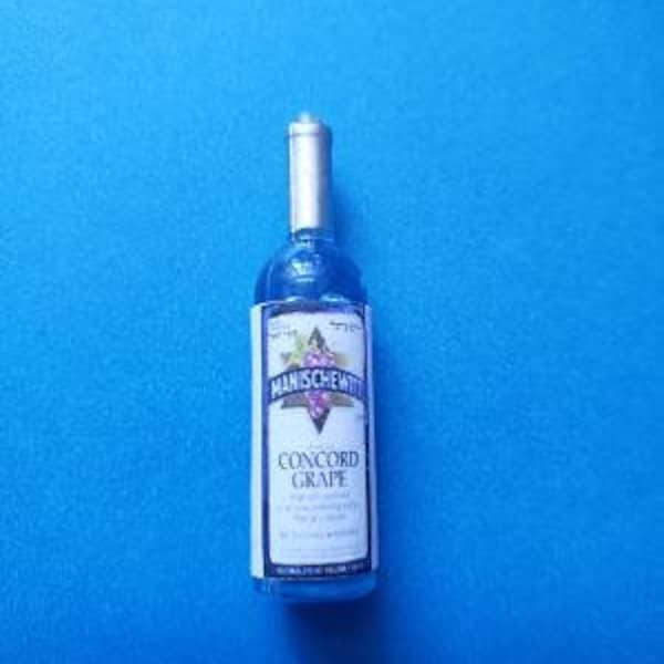 Miniature Passover Pesach Shabbat Manischewitz Wine Bottle