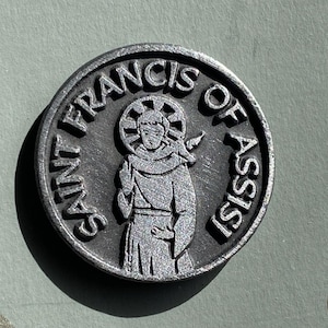 Vintage Saint Francis Medal Patron Saint of Animals