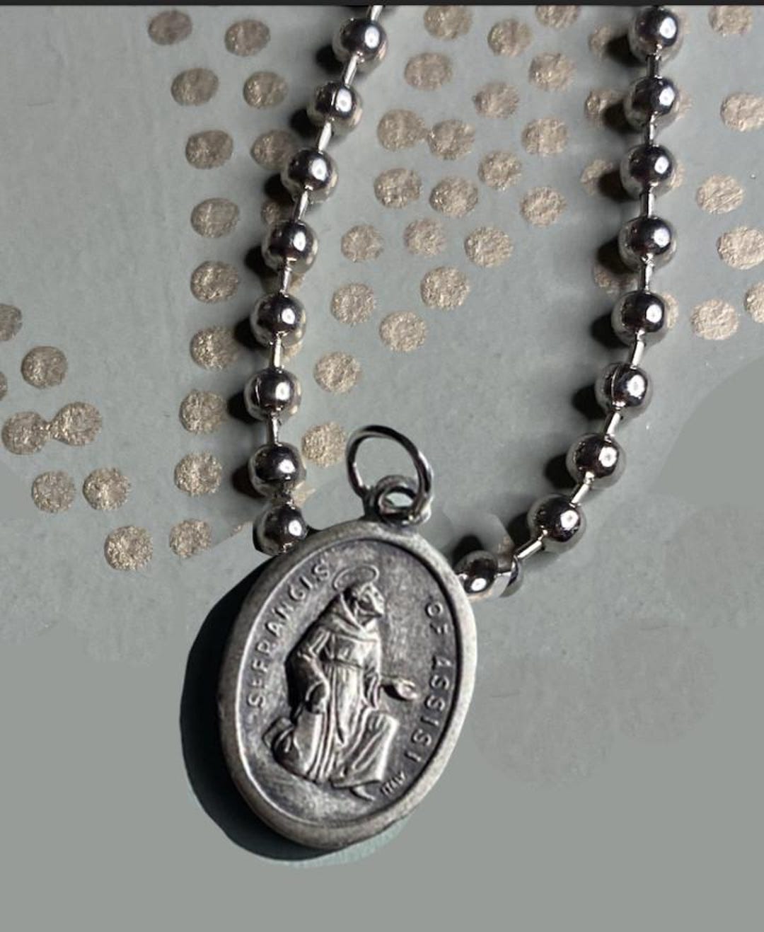 Vintage St. Francis of Assisi Medal Made in Italy Pray for Us Catholic ...