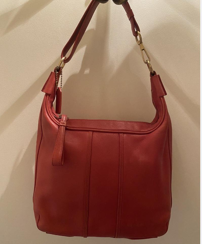 Red Coach Hobo - Etsy