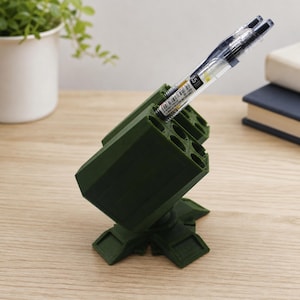 Tactical Missile Launcher Pen Stand Creative 3D Print Desktop Storage for Students
