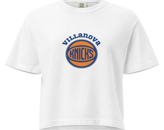 Villanova Knicks Women’s Heavyweight Boxy Tee for Game Days
