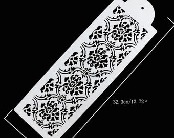 Stencil for cake decorating and crafts. Continues design for polymer clay. Pattern for Polymer clay