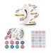 150 Stylish Thank You Sticker Seals Oval and Round 'Thank You' Adhesive Seal Stickers Label for Envelope or Bags or Craft 