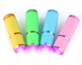 UV Light Flashlight handheld LED Resin Curing Lamp Torch high quality UV Led light for Gel Polish and resin crafts Fashionable Pastel Colors