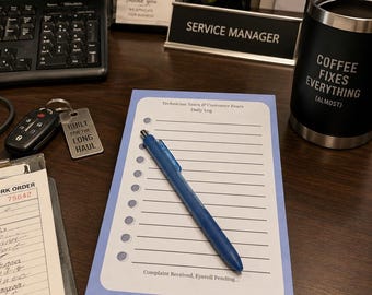 Funny Mechanic Notepad| Technician Tears Log| Automotive Shop Humor| Service Manager Gift| Auto Repair Office
