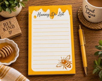 Funny Hunny Do List Notepad | Honey-Themed Chore Tracker (Husband Gift)