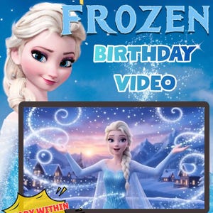 Frozen Personalised birthday video message