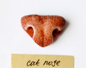 Brooch Cat Nose, ginger cat nose pin, unisex animal funny jewelry, cats pets lovers gift