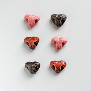 Tiny Brooch Cat Nose Heart, tiny pin for cat lovers, Valentine's day gift for cat lover, pet jewelry