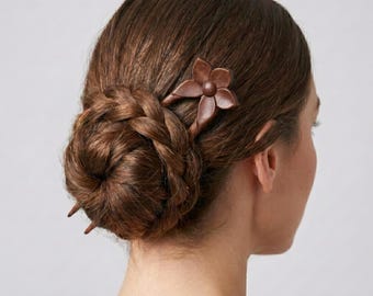 Wooden Hair Stick | U Shaped Hair Fork | Wooden Hair Pin | Hair Accessory for Women