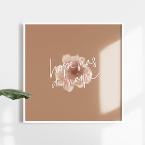 Printable Wall Art Print || Instant Download, Digital Art, Digital Download, Modern Decor || River Valley Worship || Hope Has a Name