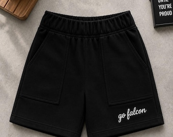 Custom Embroidered Shorts, Personalized Lounge Shorts, Custom Name Sweat Shorts, Script Embroidery Shorts, Matching Family Gift