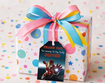 Biglietto di ringraziamento per il compleanno di Iron Man stampabile: (Download digitale)