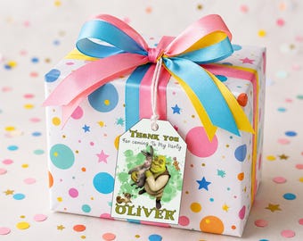Biglietto di ringraziamento per il compleanno di Shrek stampabile: (Download digitale)