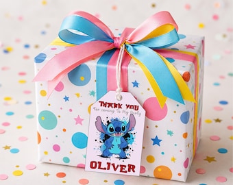 Biglietto di ringraziamento per il compleanno di Stitch stampabile: (Download digitale)