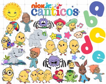Pacote de imagens PNG, fontes e cliparts Canticos (download digital)