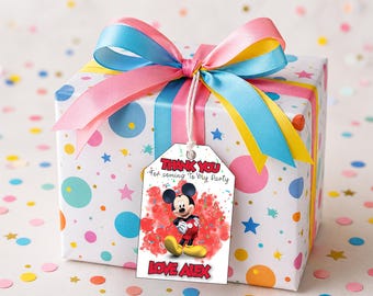 Biglietto di ringraziamento per il compleanno di Topolino stampabile: (Download digitale)