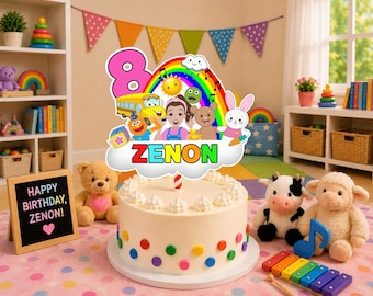 Ms. Rachel Birthday Cake Topper : Party Banner & Stickers --- Digital File ---