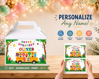Personalized Super Simple Songs Birthday Gift Box Design (Digital File)