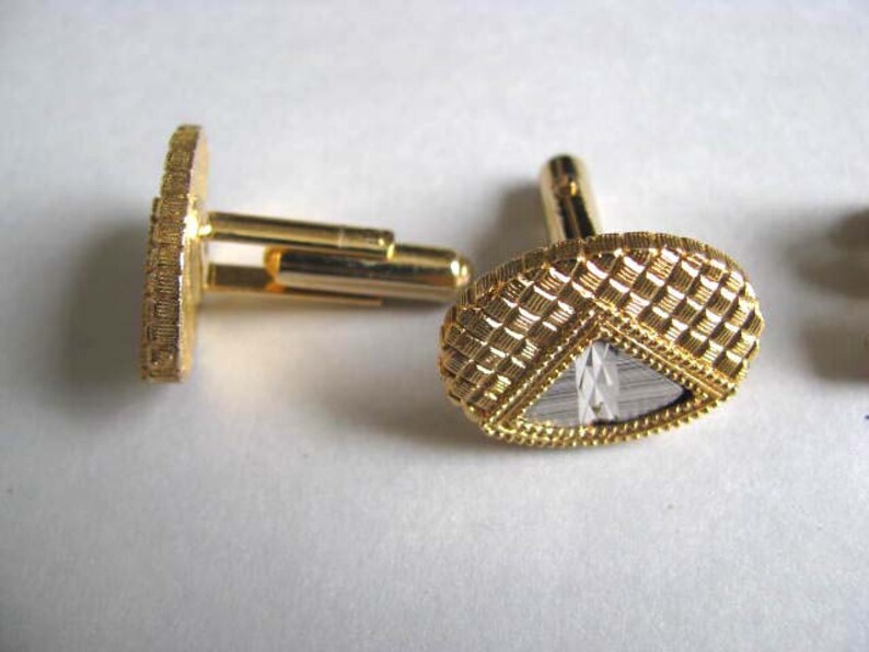 Cuff Links and Tie Tac Set Vintage Cuff Links Vintage Tie Tac