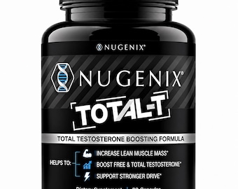 Nugenix Total T Testosterone Support Supplement, Men’s Energy & Strength Formula, 90 Capsules