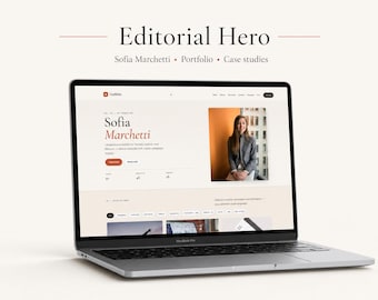 WordPress Portfolio Theme, Editorial Design, Case Studies, Dark Mode, Instant Download, Customizer, Website Template