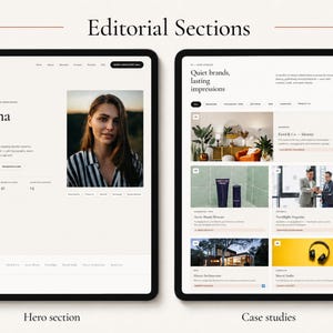 WordPress Portfolio Theme, Editorial One Page, Customizer Ready, Instant Download, Website Template image 4